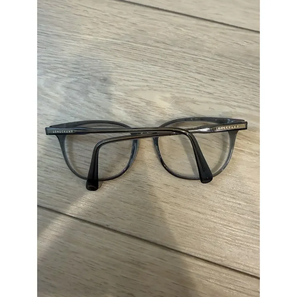 Longchamp LO2693 400 Grey Transparent Cat Eye Eyeglasses Frames 54-18-140
